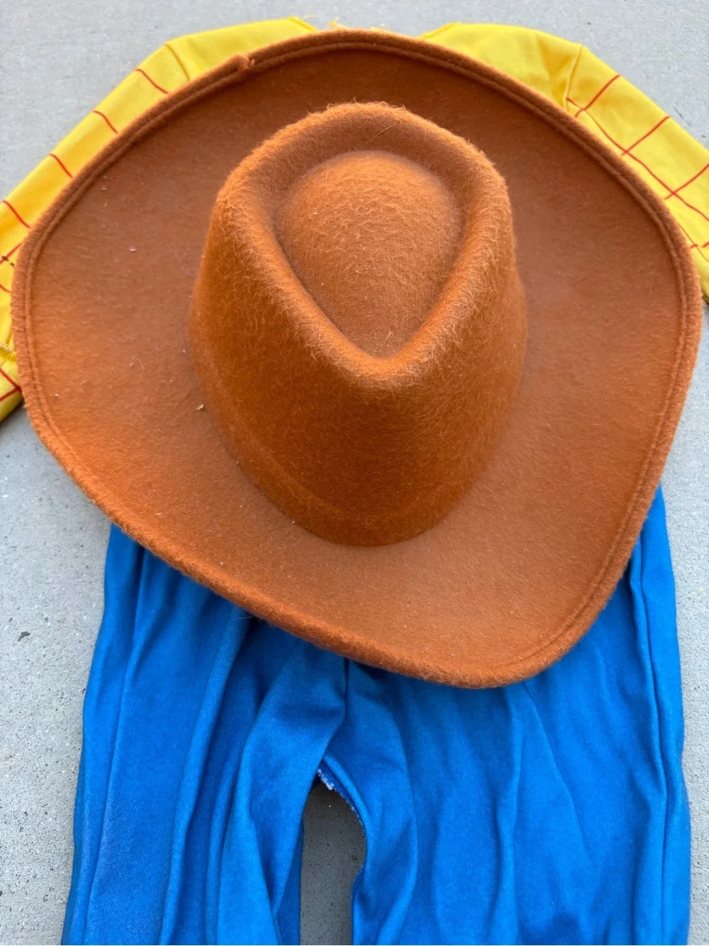 Cowboy Sheriff One-Piece Costume with Bright Blue Pants